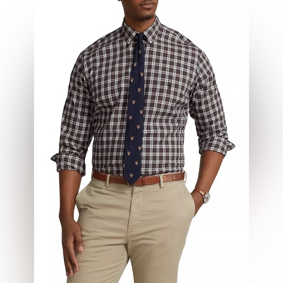 NWT POLO RALPH LAUREN Plaid Twill Sport Shirt Sz XXL